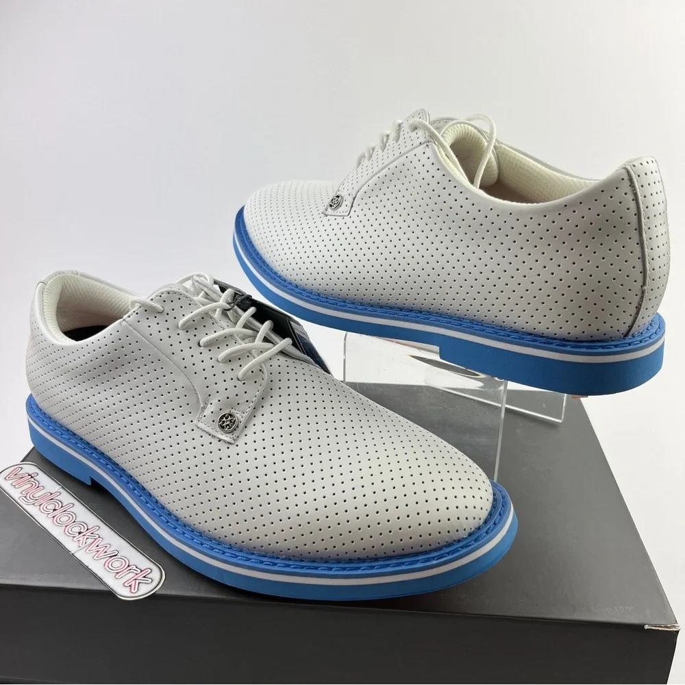 G/FORE Gallivanter Perforated Leather Golf Shoes Men’s 10.5 G4MA23EF01-CERUL - Picture 2 of 12
